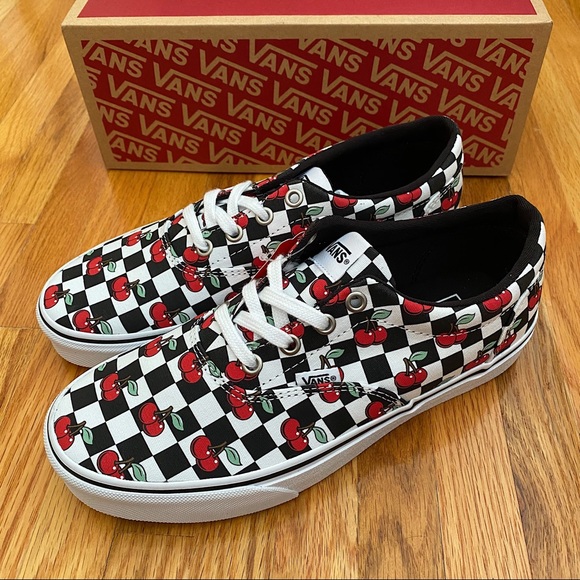 Vans Doheny Cherry Checkered Women’s Sneakers - Picture 2 of 6